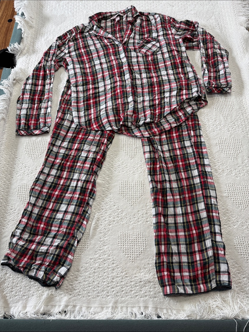 Victoria’s Secret Plaid PJ Set (BOTH LARGE)